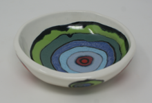 Załaduj obraz do przeglądarki galerii, Beautiful Colourful Porcelain Bowl