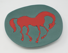 Load image into Gallery viewer, Lovely Red Horse Platter