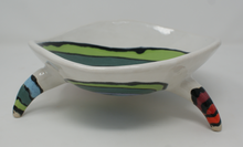 Load image into Gallery viewer, Beautiful Colourful Tripod Bowl