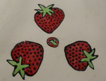 Load image into Gallery viewer, Large organic strawberry serving dish