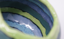 Load image into Gallery viewer, Blues and greens small bowl