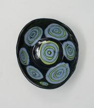 Load image into Gallery viewer, Blue-green and black chunky bowl