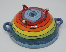 Load image into Gallery viewer, Madly colourful bowl with cute handles and legs