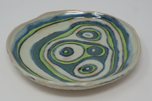 Load image into Gallery viewer, Lovely green set of carved bowl and plates