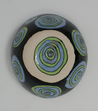 Load image into Gallery viewer, Blue-green and black chunky bowl