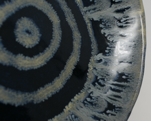 Load image into Gallery viewer, Gorgeous black and glacier blue plate