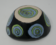 Load image into Gallery viewer, Blue-green and black chunky bowl