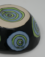 Load image into Gallery viewer, Blue-green and black chunky bowl