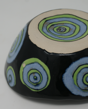 Load image into Gallery viewer, Blue-green and black chunky bowl
