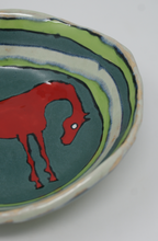 Load image into Gallery viewer, Sweet red horse bowl