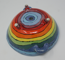 Load image into Gallery viewer, Madly colourful bowl with cute handles and legs