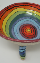 Load image into Gallery viewer, Madly colourful tripod bowl