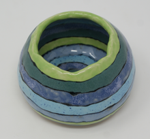 Load image into Gallery viewer, Blues and greens small bowl