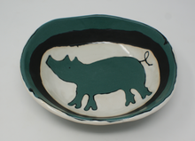 Załaduj obraz do przeglądarki galerii, Lovely Dark Green Piggy Bowl