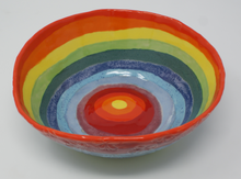 Load image into Gallery viewer, Rainbow & flowers bowl