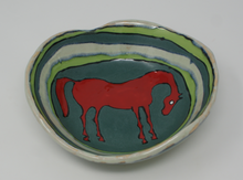 Load image into Gallery viewer, Sweet red horse bowl