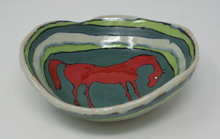 Load image into Gallery viewer, Sweet red horse bowl