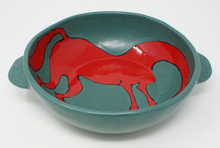 Load image into Gallery viewer, Mighty Red horse Bowl with Handles
