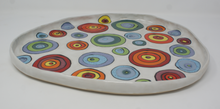 Load image into Gallery viewer, Large colourful serving plate