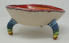 Load image into Gallery viewer, Madly colourful tripod bowl
