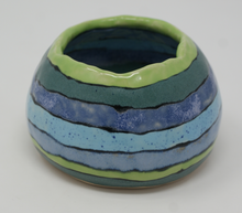 Load image into Gallery viewer, Blues and greens small bowl