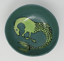 Load image into Gallery viewer, Kasztanka - gorgeous medium seahorse tripod bowl