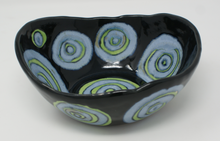 Load image into Gallery viewer, Blue-green and black chunky bowl