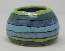 Load image into Gallery viewer, Blues and greens small bowl