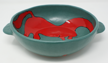 Load image into Gallery viewer, Mighty Red horse Bowl with Handles