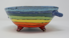 Load image into Gallery viewer, Madly colourful bowl with cute handles and legs