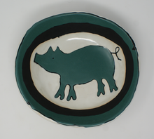 Załaduj obraz do przeglądarki galerii, Lovely Dark Green Piggy Bowl