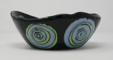 Load image into Gallery viewer, Blue-green and black chunky bowl