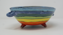 Load image into Gallery viewer, Madly colourful bowl with cute handles and legs