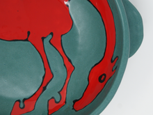 Load image into Gallery viewer, Mighty Red horse Bowl with Handles