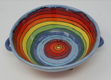 Load image into Gallery viewer, Madly colourful bowl with cute handles and legs