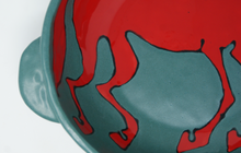 Load image into Gallery viewer, Mighty Red horse Bowl with Handles