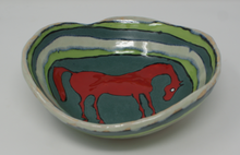 Load image into Gallery viewer, Sweet red horse bowl