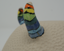 Load image into Gallery viewer, Madly colourful tripod bowl