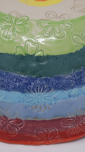 Load image into Gallery viewer, Rainbow & flowers bowl
