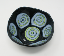 Load image into Gallery viewer, Blue-green and black chunky bowl