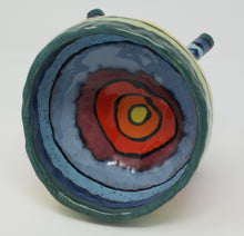 Załaduj obraz do przeglądarki galerii, Delightful colourful pinched four legged bowl