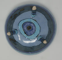 Load image into Gallery viewer, Round three legged bowl with red fish