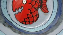 Load image into Gallery viewer, Beautiful small bowl with red fish