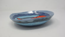 Załaduj obraz do przeglądarki galerii, Blue bowl/plate with red fish