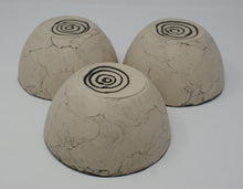 Load image into Gallery viewer, Set of Three Gorgeous Black and Glacier Blue Bowls