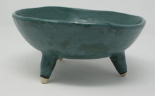 Load image into Gallery viewer, Kasztanka - gorgeous medium seahorse tripod bowl