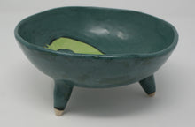 Load image into Gallery viewer, Kasztanka - gorgeous medium seahorse tripod bowl