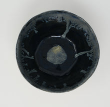 Load image into Gallery viewer, Set of Three Gorgeous Black and Glacier Blue Bowls