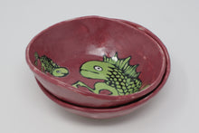 Załaduj obraz do przeglądarki galerii, Reversed Seahorse and Seahorse set of two bowls