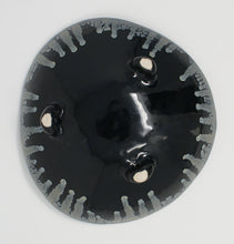 Load image into Gallery viewer, Black and glacier blue medium serving bowl